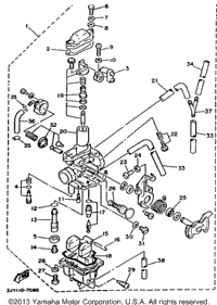 Carburetor Non California Model