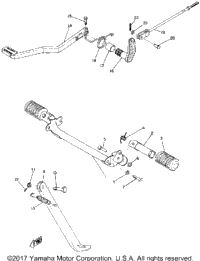 Stand,Foot Rest & Rear Brake Pedal