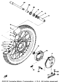 Front Wheel Yz250c - D - E