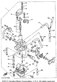 Carburetor Non California Model