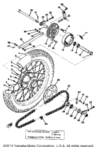 Rear Wheel Yz125c