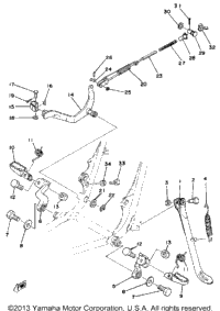 Stand-Footrest-Brake Pedal