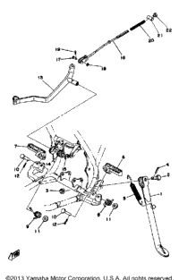 Stand Footrest Brake Pedal