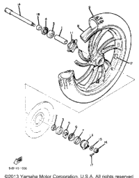 Front Wheel Xj550h J K