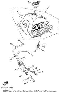 Fuel Tank (California Model Only)