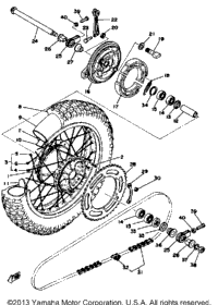 Rear Wheel Yz400d E