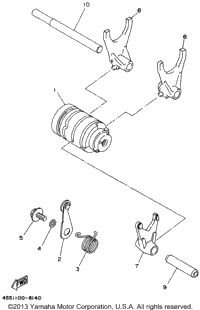 Shift Cam Shift Fork