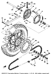 Rear Wheel Yz400c