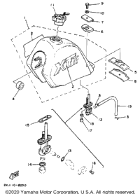 Fuel Tank (Non-California Model)