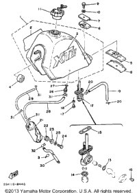 Fuel Tank (California Model Only)