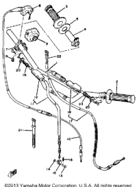 Handlebar - Cable Yz125g