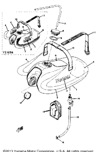Fuel Tank Yz125a - B