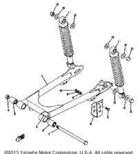 Rear Arm - Rear Cushion Yz80a - Yz80b