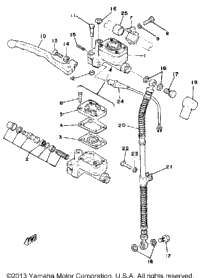 Front Master Cylinder - Brake Hose
