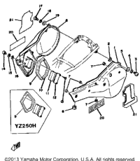 Side Cover Yz250g H