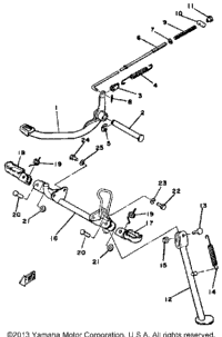Stand - Footrest Mx100h - J - K