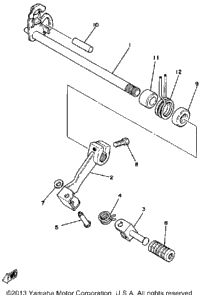 Shift Shaft Pedal Yz250h