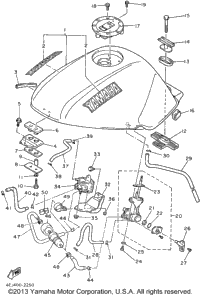 Fuel Tank Noncalifornia Model