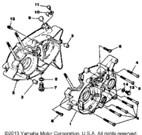 Crankcase Gt80e - Gt80e-009161 - Gt80f