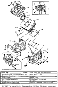 Crankcase - Cylinder Yz125e - F