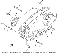 Crankcase Cover Right Xs650d E E06501~ F