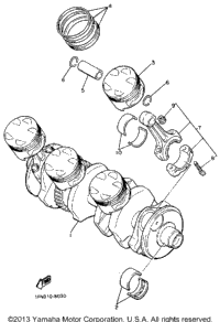 Crankshaft Piston California Model Only