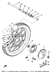 Front Wheel Yz125e - F