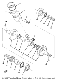 Crankshaft Piston Yz80d