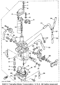 Carburetor Non California Model