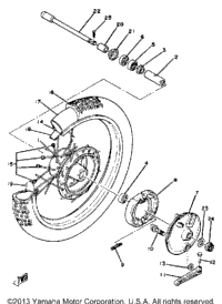 Front Wheel Yz125g