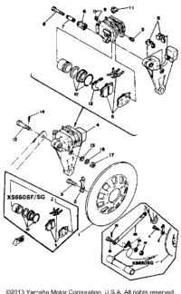 Rear Disc Brake Caliper