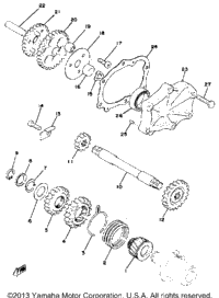 Starting Motor Unit Xs650d E E006501~ F