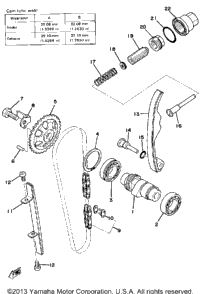 Camshaft - Chain Tensioner