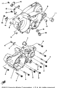 Crankcase Yz250h