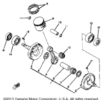 Crankshaft - Piston Yz125g