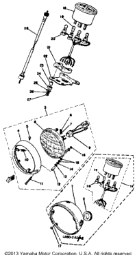 Head Lamp-Speedometer
