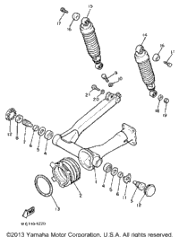 Swing Arm Rear Shocks