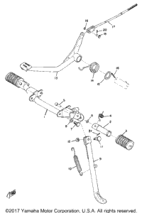 Stand,Foot Rest & Rear Brake Pedal