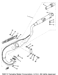 Exhaust Yz80d