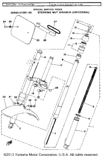 Front Fork - Front Fender