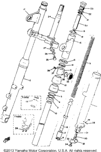 Front Fork (Xs2) (Tx650 - )