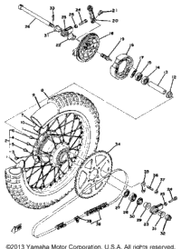 Rear Wheel Yz125e