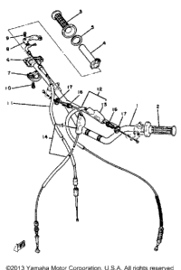 Handlebar - Cable - Yz60j - K