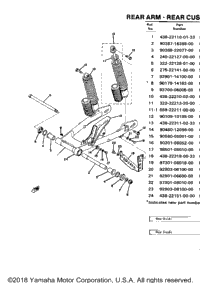 Rear Arm - Rear Cushion - Chain Case 250B - C - 40