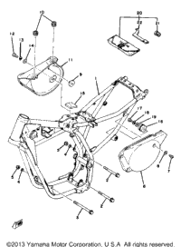 Frame Side Cover Yz80f
