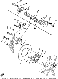 Rear Disc Brake Caliper