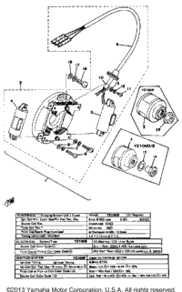 C - D - I - Magneto Yz100d - E - F