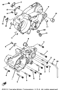 Crankcase Yz250g