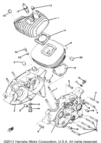 Cylinder Crankcase Yz80d