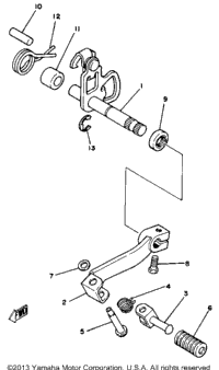 Shift Shaft - Pedal
